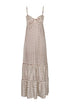 Julieta Satin Silk Maxi Dress  / Ivory Wine Seeds